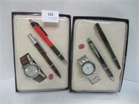 NEW 2 Men's Watch & Pen Sets
