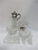 Glass - Decanter / 3 Bowls / Cream & Sugar