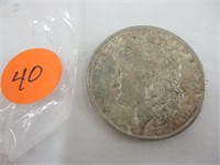 1889 Morgan silver dollar