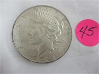 1922 D Peace silver dollar