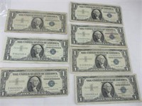 (7) 1957A $1 Silver certificates