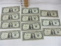 (11) 1957B $1 Silver certificates