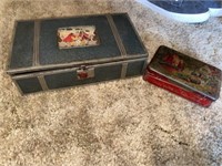 Vintage Tins-1 full of buttons