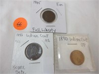 (3) Indian pennies