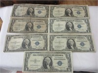 1935A through 1935G $1 Silver certificates