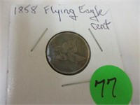 1858 Flying Eagle cent