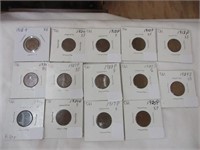 (14) Wheat pennies