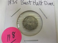 1835 Half dime