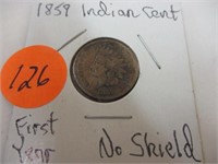 1859 Indian cent