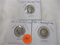 (3) Mercury dimes