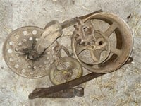 Misc Iron wheels and pieces
