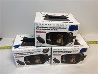 Lot of three dreamvision VR smartphone headsets