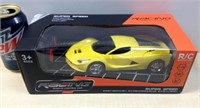 Voiture rc jaune 1 :20 téléguidé Neuf