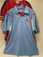 MLB Cardinals - Blue Golf Shirt & Red Jersey - XL