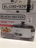 BLACK + DECKER 6-CUP RICE COOKER AND STEAMER