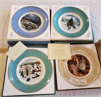 Vintage Avon Christmas Plates