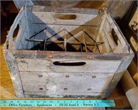 Vintage Wooden Milk Crate