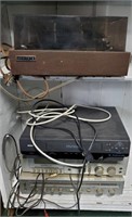Zenith Record Player, Technics Radio System & VCR