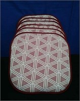 Tote 6 Maroon Chair Pads