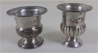 2pc Vtg Sterling Toothpick Compotes