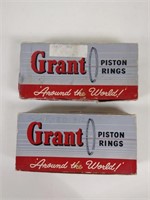 2 Boxes of 1960's Grant Piston Rings