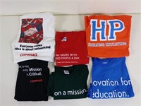 6pc HP & Compaq Computers Promo T-Shirts