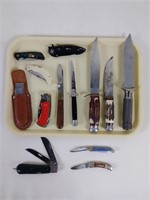 Mixed Folding & Hunting Knife Lot