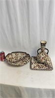 Three pieces of French pottery