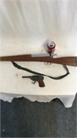 Toy rifle and cork gun