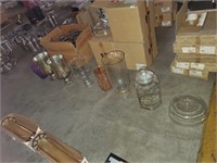 7 Assorted Glass Canisters ect... - Qty 8