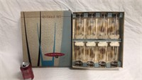 Set of 8 mid century glasses in the original box