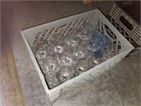 Crate of Crystal Wine Glasses - Qty 12