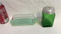 Fire king jadeite butter dish has a chip so you