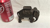 Antique cast iron elephant bank
