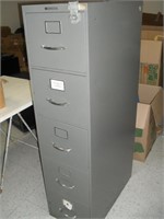 GRAY FIVE DRAWER FILE CABINET