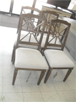4 PAINTED DINING CHAIRS