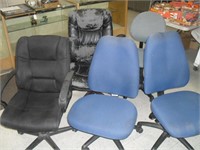 5 OFFICE CHAIRS