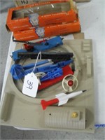 LIONEL ROCKET LAUNCHER AND 2 TRAINS