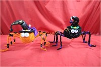 Halloween Decor Spiders 2pc lot