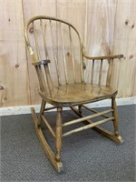 Antique Ash Childs Rocking Chair