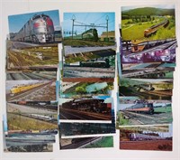 66 Vintage Railroad Postcards