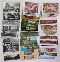 47 Antique & Vintage Foreign Postcards