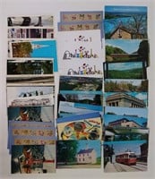 66 Vintage Railroad Postcards