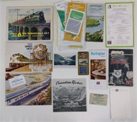 22pc 1901-1977 Railroad Memorabilia Lot