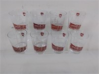 Set of 8 Vintage PRR Cocktail Glasses