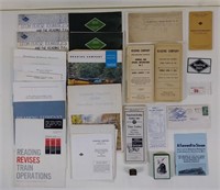 31pc 1900-1968 Reading Railroad Memorabilia Lot