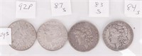 Coin 4 Morgan Silver Dollars - Key Dates!