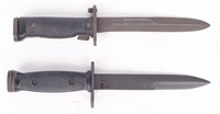 Lot of Two Old U.S. Military Bayonet's / M4 +