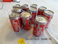Box Lot of 35 Coca- Cola Cans