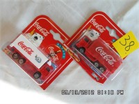 Pair of  Coca-Cola 200 Series Delivery Trucks